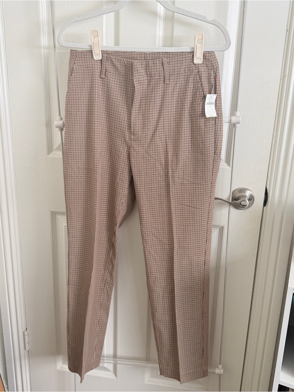 NWT GAP Tan Micro-Check Dress Pants